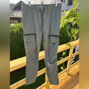 PacSun Slate Gray Slim Cargo Pants Relaxed Fit - Size Medium